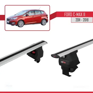 Ford C-Max II 2011-2018 Arası ile uyumlu ACE-4 Ara Atkı Tavan Barı GRİ thumb 3