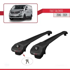 Fiat Talento 2016-2021 Arası ile uyumlu ACE-1 Ara Atkı Tavan Barı SİYAH thumb 4