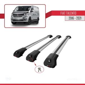 Fiat Talento 2016-2021 Arası ile uyumlu ACE-1 Ara Atkı Tavan Barı GRİ 3 ADET BAR thumb 4