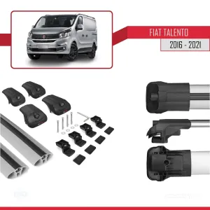 Fiat Talento 2016-2021 Arası ile uyumlu ACE-1 Ara Atkı Tavan Barı GRİ thumb 5