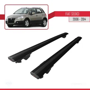 Fiat Sedici 2006-2014 Arası ile uyumlu HOOK Model Anahtar Kilitli Ara Atkı Tavan Barı SİYAH thumb 4