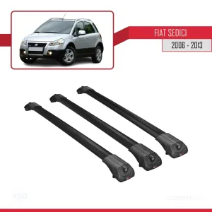 Fiat Sedici 2006-2013 Arası ile uyumlu ACE-1 Ara Atkı Tavan Barı SİYAH 3 ADET BAR thumb 3