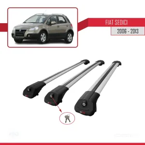 Fiat Sedici 2006-2013 Arası ile uyumlu ACE-1 Ara Atkı Tavan Barı GRİ 3 ADET BAR thumb 4