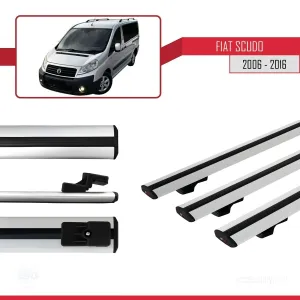 Fiat Scudo 2006-2016 Arası ile uyumlu Basic Model Ara Atkı Tavan Barı GRİ 3 ADET thumb 3