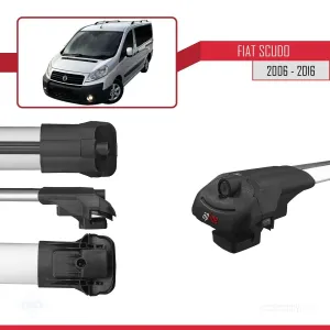 Fiat Scudo 2006-2016 Arası ile uyumlu ACE-1 Ara Atkı Tavan Barı GRİ 4 ADET BAR thumb 5