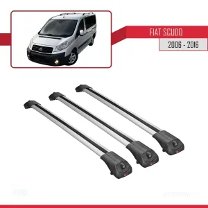 Fiat Scudo 2006-2016 Arası ile uyumlu ACE-1 Ara Atkı Tavan Barı GRİ 3 ADET BAR thumb 3
