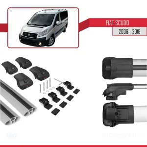Fiat Scudo 2006-2016 Arası ile uyumlu ACE-1 Ara Atkı Tavan Barı GRİ thumb 5