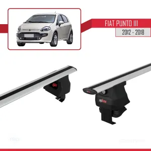 Fiat Punto III 2012-2018 Arası ile uyumlu ACE-4 Ara Atkı Tavan Barı GRİ thumb 3