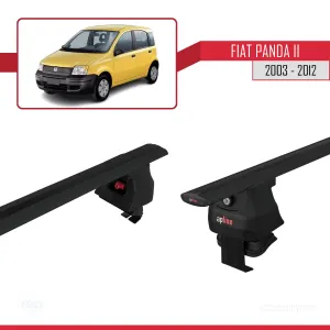 Fiat Panda II (169) 2003-2012 Arası ile uyumlu ACE-4 Ara Atkı Tavan Barı SİYAH thumb 5