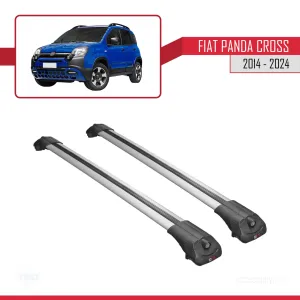 Fiat Panda Cross 2014 ve Sonrası ile uyumlu ACE-1 Ara Atkı Tavan Barı GRİ thumb 3