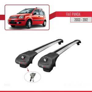 Fiat Panda 2003-2012 Arası ile uyumlu ACE-1 Ara Atkı Tavan Barı GRİ thumb 4