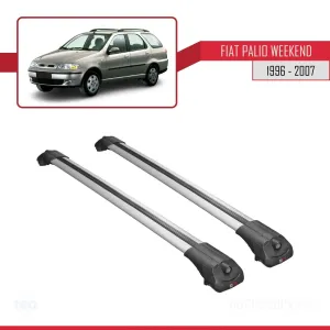 Fiat Palio WEEKEND 1996-2007 Arası ile uyumlu ACE-1 Ara Atkı Tavan Barı GRİ thumb 3