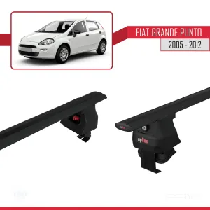 Fiat Grande Punto 2005-2012 Arası ile uyumlu ACE-4 Ara Atkı Tavan Barı SİYAH thumb 4