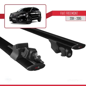 Fiat Freemont 2011-2015 Arası ile uyumlu HOOK Model Anahtar Kilitli Ara Atkı Tavan Barı SİYAH thumb 5