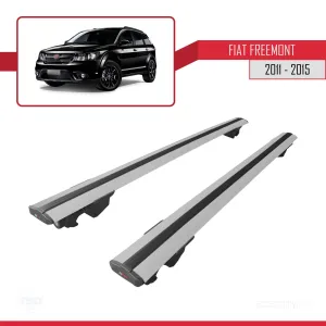 Fiat Freemont 2011-2015 Arası ile uyumlu HOOK Model Anahtar Kilitli Ara Atkı Tavan Barı GRİ thumb 4