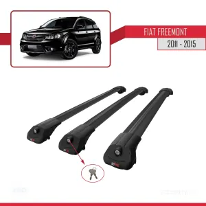 Fiat Freemont 2011-2015 Arası ile uyumlu ACE-1 Ara Atkı Tavan Barı SİYAH 3 ADET BAR thumb 4