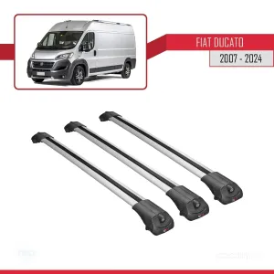 Fiat Ducato 2007 ve Sonrası ile uyumlu ACE-1 Ara Atkı Tavan Barı GRİ 3 ADET BAR thumb 3