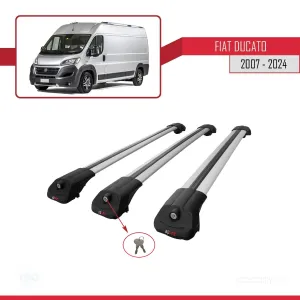 Fiat Ducato 2007 ve Sonrası ile uyumlu ACE-1 Ara Atkı Tavan Barı GRİ 3 ADET BAR thumb 4