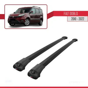 Fiat Doblo 2010-2022 Arası ile uyumlu ACE-1 Ara Atkı Tavan Barı SİYAH thumb 3