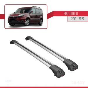 Fiat Doblo 2010-2022 Arası ile uyumlu ACE-1 Ara Atkı Tavan Barı GRİ thumb 3