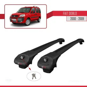 Fiat Doblo 2000-2009 Arası ile uyumlu ACE-1 Ara Atkı Tavan Barı SİYAH thumb 4