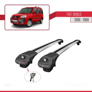 Fiat Doblo 2000-2009 Arası ile uyumlu ACE-1 Ara Atkı Tavan Barı GRİ thumb 4