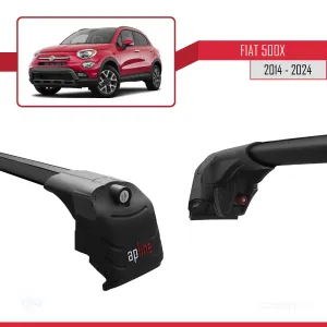 Fiat 500X 2014 ve Sonrası ile uyumlu ACE-2 Ara Atkı Tavan Barı SİYAH thumb 5