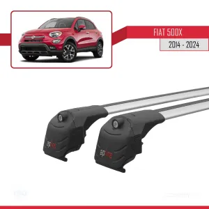 Fiat 500X 2014 ve Sonrası ile uyumlu ACE-2 Ara Atkı Tavan Barı GRİ thumb 4