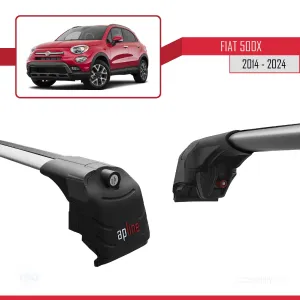 Fiat 500X 2014 ve Sonrası ile uyumlu ACE-2 Ara Atkı Tavan Barı GRİ thumb 5