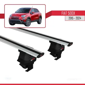Fiat 500 X 2015 ve Sonrası ile uyumlu ACE-4 Ara Atkı Tavan Barı GRİ thumb 3