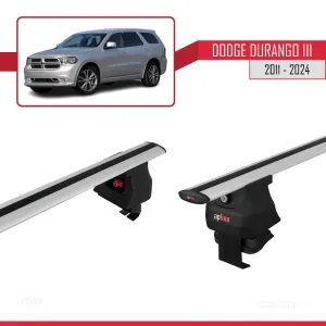 Dodge Durango III 2011 ve Sonrası ile uyumlu ACE-4 Ara Atkı Tavan Barı GRİ thumb 4