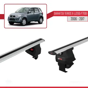 Daihatsu Terios II (J200/F700) 2006-2017 Arası ile uyumlu ACE-4 Ara Atkı Tavan Barı GRİ thumb 3