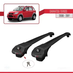 Daihatsu Terios 2006-2017 Arası ile uyumlu ACE-1 Ara Atkı Tavan Barı SİYAH thumb 4