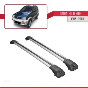 Daihatsu Terios 1997-2005 Arası ile uyumlu ACE-1 Ara Atkı Tavan Barı GRİ thumb 3