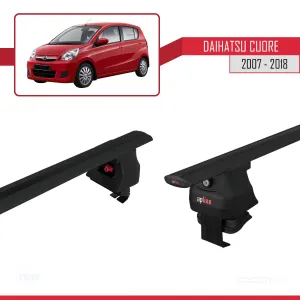 Daihatsu Cuore 2007-2018 Arası ile uyumlu ACE-4 Ara Atkı Tavan Barı SİYAH thumb 5