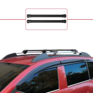 Dacia Sandero Stepway 2008-2012 Arası ile uyumlu ACE-1 Ara Atkı Tavan Barı SİYAH thumb 2
