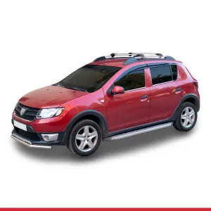 Dacia Sandero Stepway 2008-2012 Arası ile uyumlu ACE-1 Ara Atkı Tavan Barı GRİ thumb 3