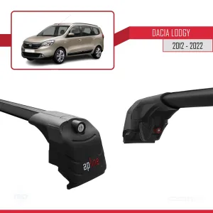 Dacia Lodgy 2012-2022 Arası ile uyumlu ACE-2 Ara Atkı Tavan Barı SİYAH thumb 4