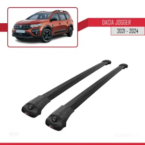 Dacia Jogger 2021 ve Sonrası ile uyumlu ACE-1 Ara Atkı Tavan Barı SİYAH thumb 3