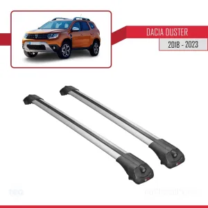 Dacia Duster 2018-2023 Arası ile uyumlu ACE-1 Ara Atkı Tavan Barı GRİ thumb 3