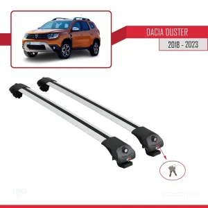 Dacia Duster 2018-2023 Arası ile uyumlu ACE-1 Ara Atkı Tavan Barı GRİ thumb 4
