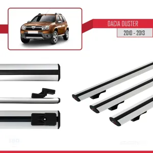 Dacia Duster 2010-2013 Arası ile uyumlu Basic Model Ara Atkı Tavan Barı GRİ 3 ADET thumb 3