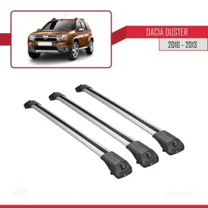 Dacia Duster 2010-2013 Arası ile uyumlu ACE-1 Ara Atkı Tavan Barı GRİ 3 ADET BAR thumb 3