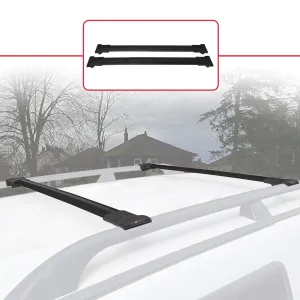 Dacia Dokker 2012 ve Sonrası ile Uyumlu FLY Model Ara Atkı Tavan Barı SİYAH thumb 2