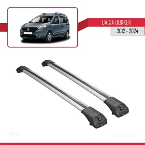 Dacia Dokker 2012 ve Sonrası ile uyumlu ACE-1 Ara Atkı Tavan Barı GRİ thumb 4