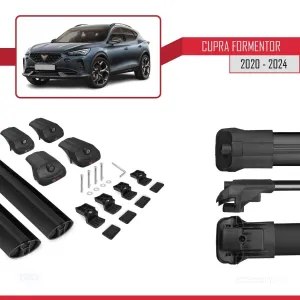 Cupra Formentor 2020 ve Sonrası ile uyumlu ACE-1 Ara Atkı Tavan Barı SİYAH thumb 5