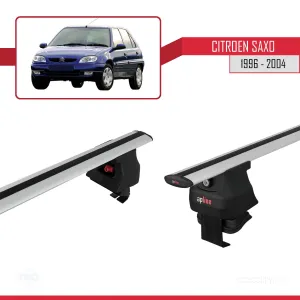 Citroen Saxo 1996-2004 Arası ile uyumlu ACE-4 Ara Atkı Tavan Barı GRİ thumb 3