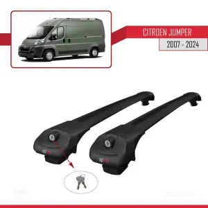 Citroen Jumper 2007 ve Sonrası ile uyumlu ACE-1 Ara Atkı Tavan Barı SİYAH thumb 4