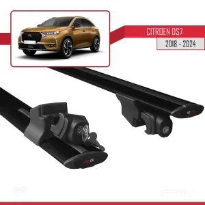 Citroen DS7 CROSSBACK 2018 ve Sonrası ile uyumlu HOOK Model Anahtar Kilitli Ara Atkı Tavan Barı SİYAH thumb 5