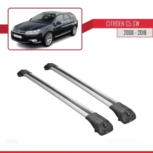 Citroen C5 SW 2008-2018 Arası ile uyumlu ACE-1 Ara Atkı Tavan Barı GRİ thumb 3
